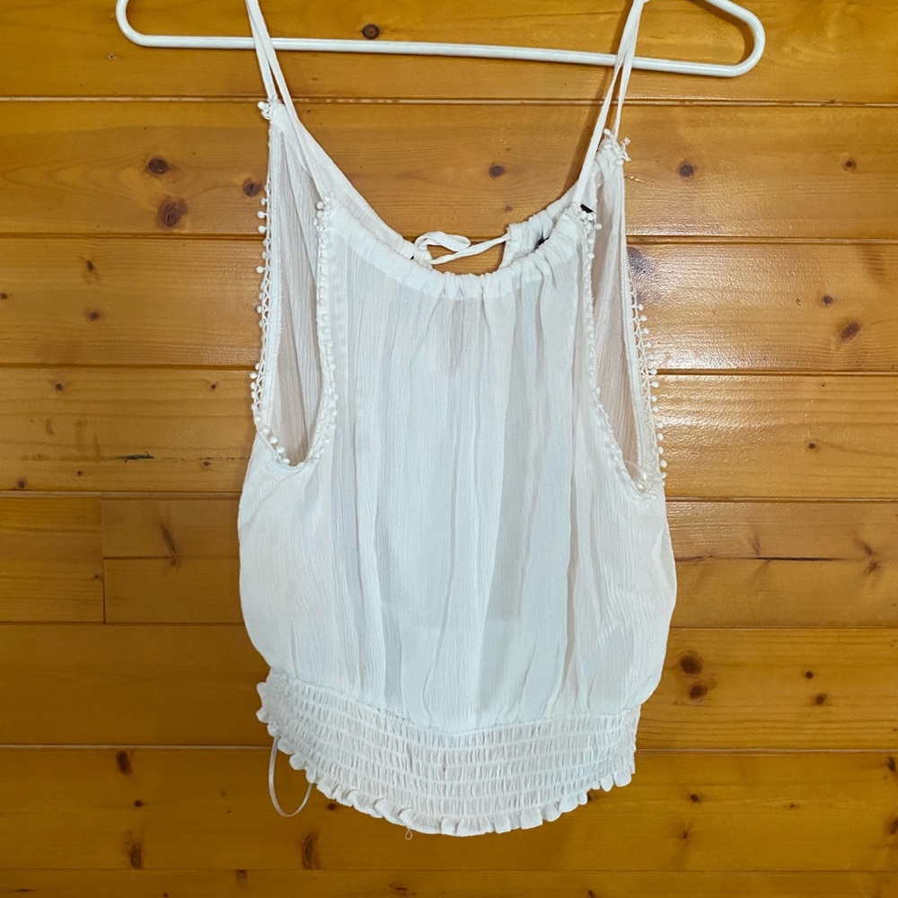 White crop top